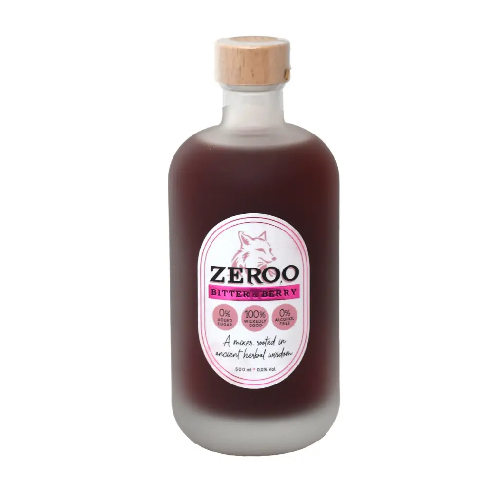 Zero,o Bitter & Berry -alcoholvrije mixer - 0% vol. 500 ml.