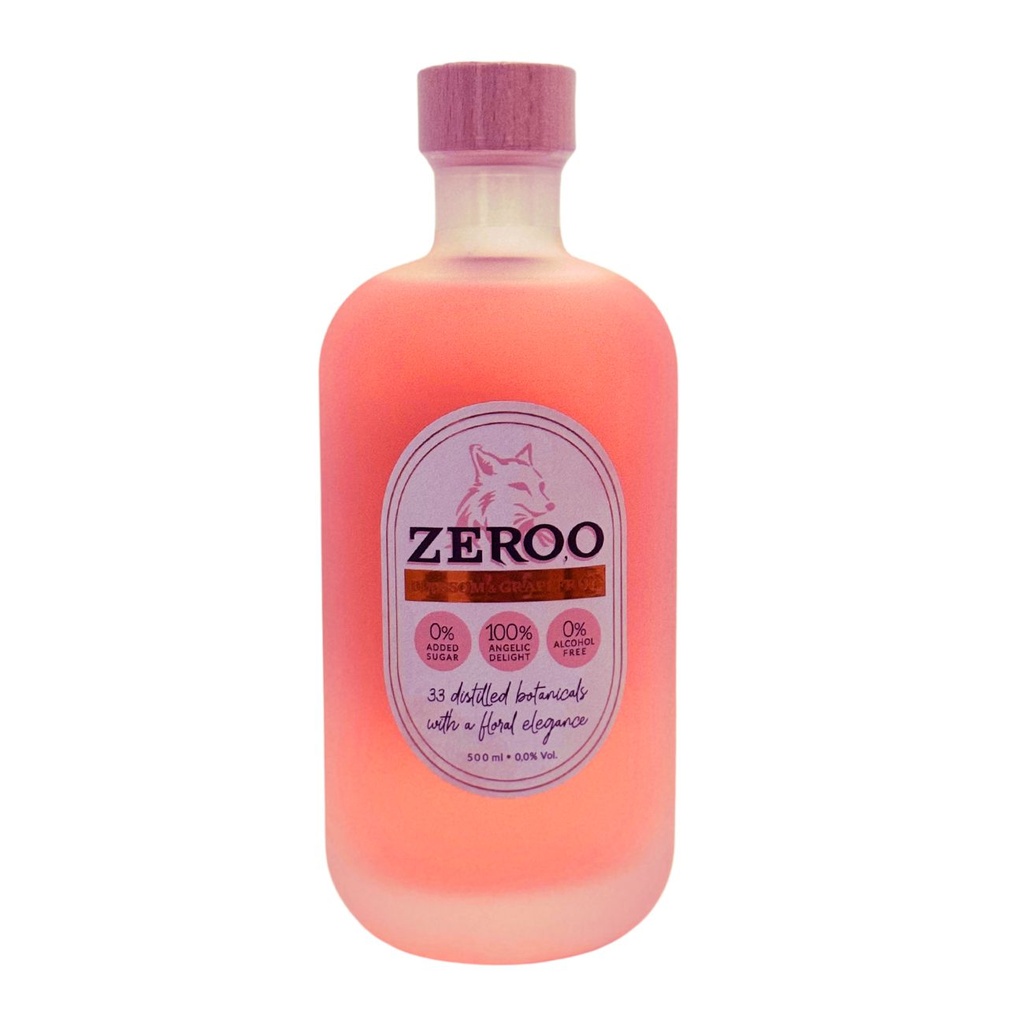 Zeroo Blossom & Grapefruit -alcoholvrije drank - 0% - 500ml.